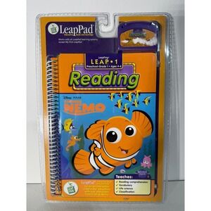 LeapFrog LeapPad Leap 1 Disney Finding Nemo Reading Book and Cartridge 30076 NEW
